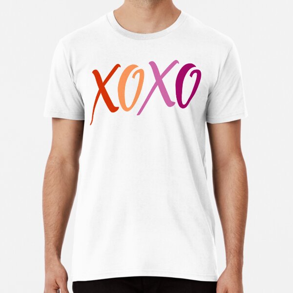 XOXO Lesbian Flag Premium T-Shirt