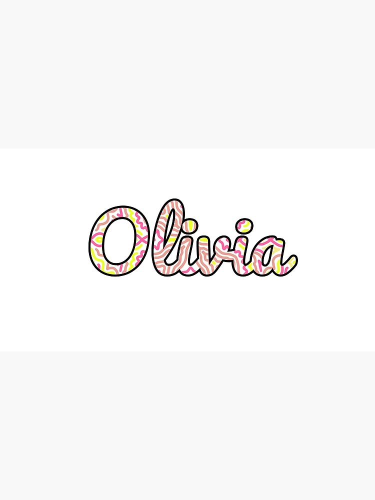 Olivia Handwritten Name Poster By Inknames Redbubble