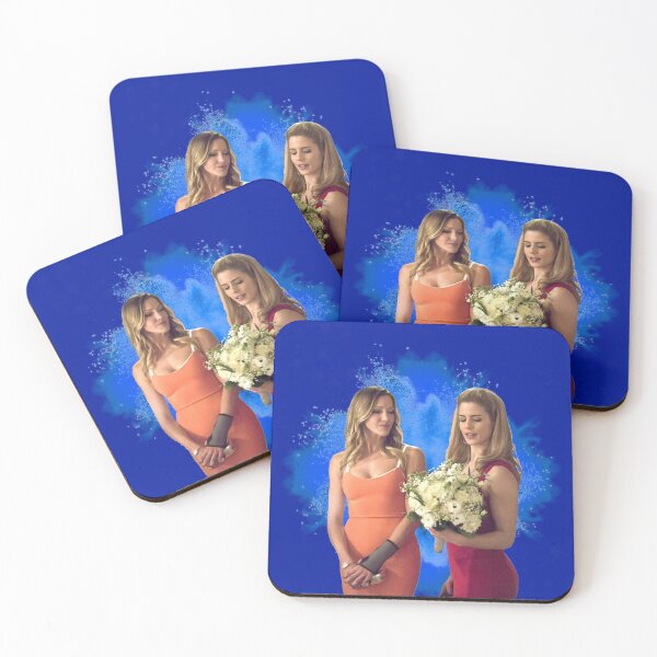 Item preview, Laurel Lance and Felicity Smoak blue background designed and sold by dutchchu.