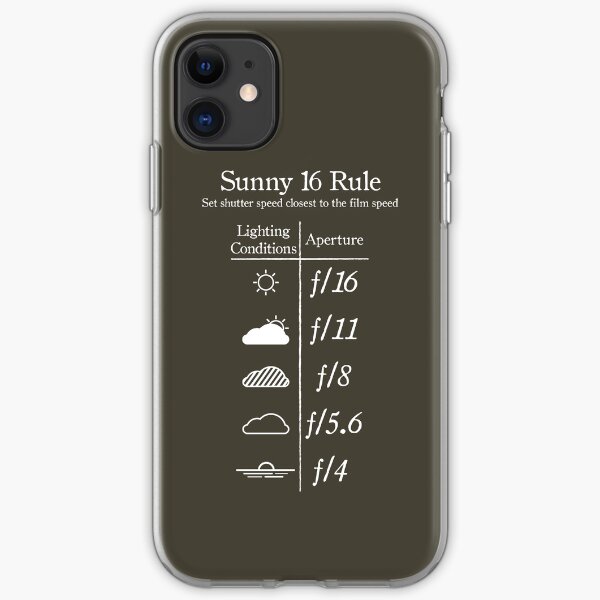 Sunny 16 Rule - Weiß iPhone Flexible Hülle