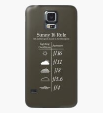 Sunny 16 Rule - White Case/Skin for Samsung Galaxy