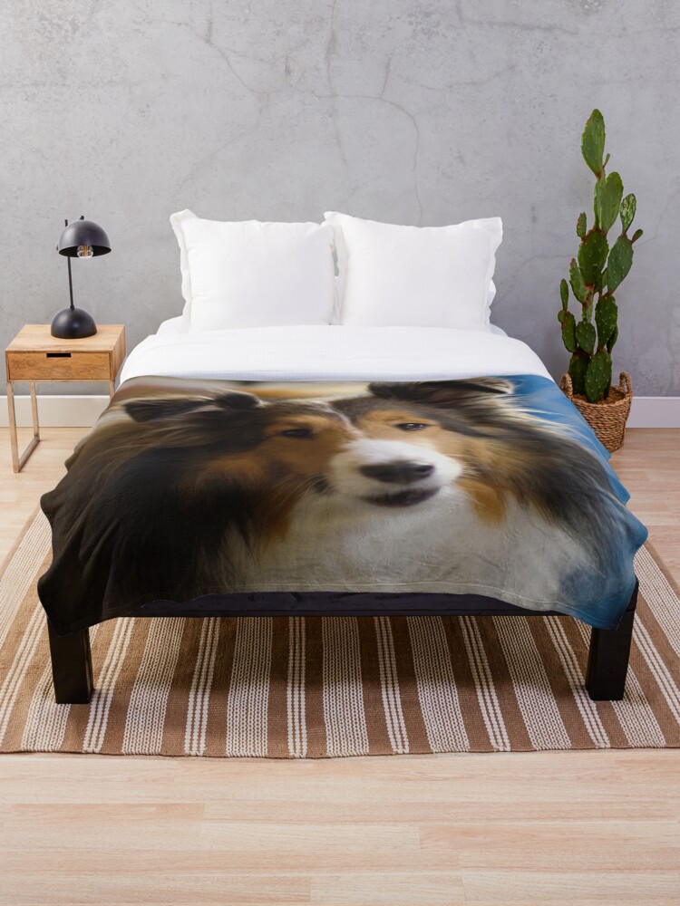 sheltie throw blanket