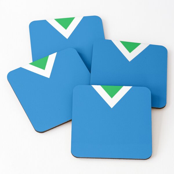 The Official International Vegan Flag Coasters (Set of 4)