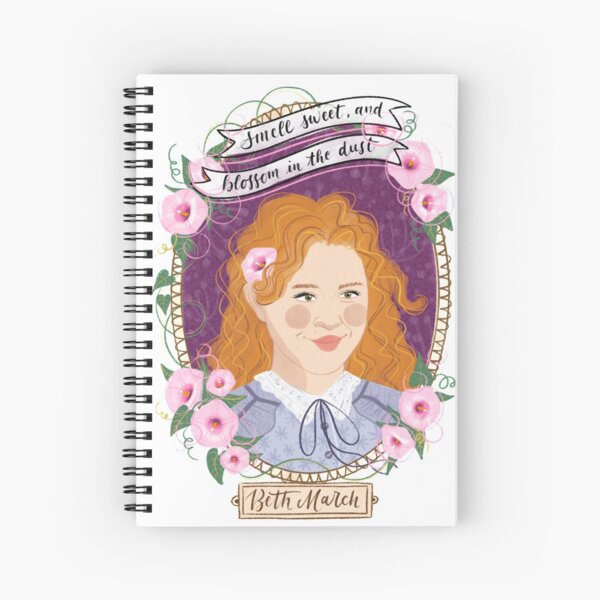 Item preview, Little Women potraits: Beth March botanical illustration designed and sold by uellaaa.