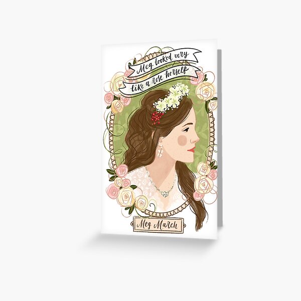 Artikel-Vorschau von Little Women Potraits: Meg March botanische Illustration, designt und verkauft von uellaaa.