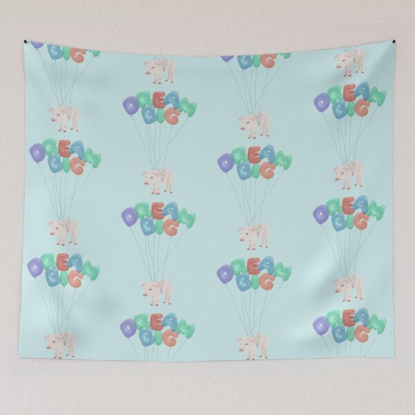 Item preview, Pig Flying with Balloons - Dream Big designed and sold by Amy Hadden.