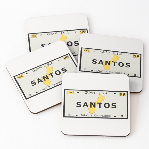 Item preview, Guam Vanity Plate "SANTOS" designed and sold by joeymesa70.