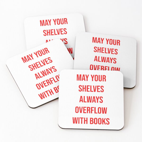 Item preview, May Your Shelves Always Overflow with Books | Typography designed and sold by rsty11.