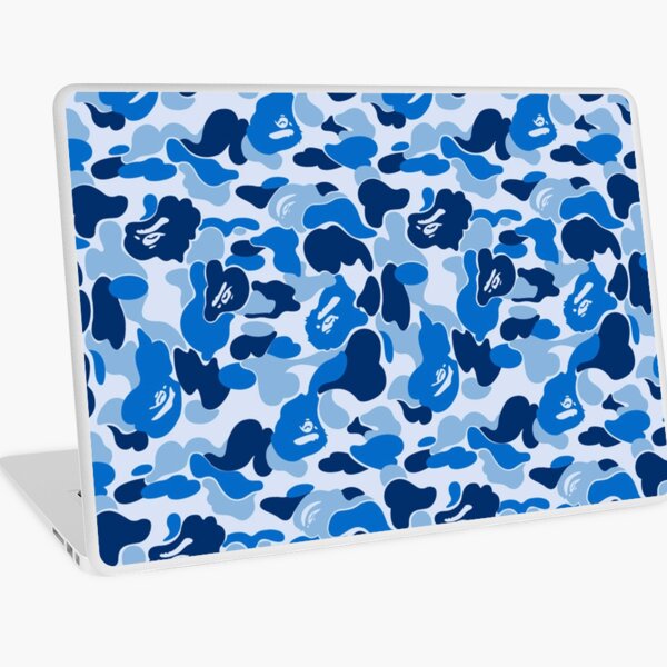 Blue Bape Camo Laptop Skin