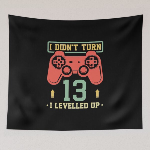 Item preview, I Didn't Turn 13 I Levelled Up designed and sold by Orange Pieces.