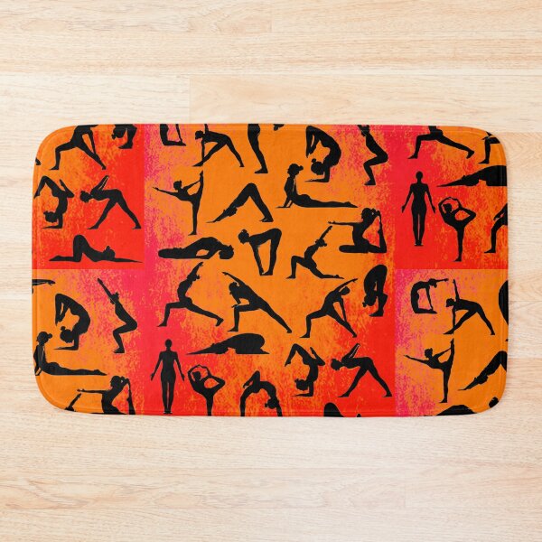 Item preview, Yoga Pose Multi Red and Orange designed and sold by SadSacDesigns.