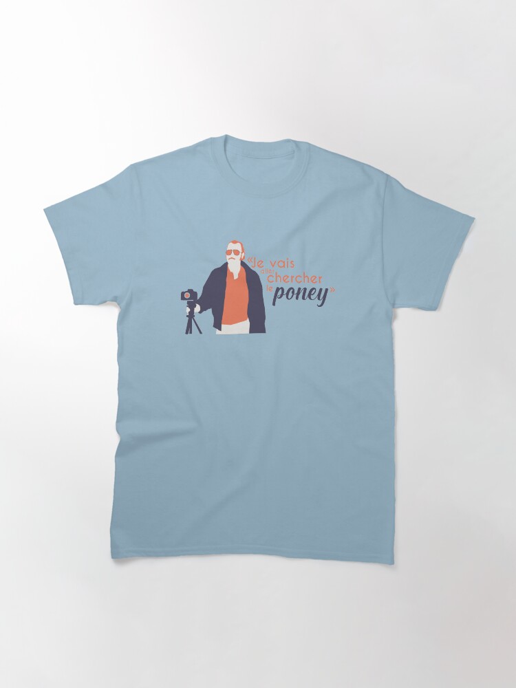 T-shirt classique ''Je vais aller chercher le poney - Dikkenek' : autre vue