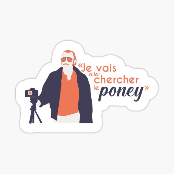 Je vais aller chercher le poney - Dikkenek Sticker