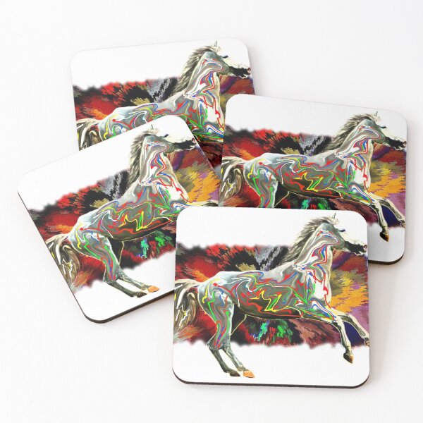 Item preview, funky horse art by m j lee designed and sold by boggylee.