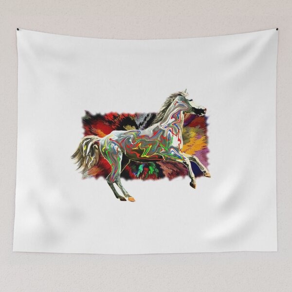 Item preview, funky horse art by m j lee designed and sold by boggylee.