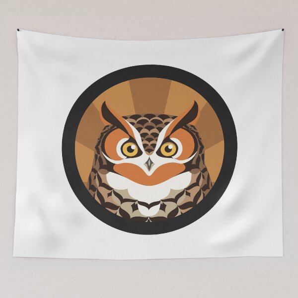 Item preview, Great Horned Owl Logo designed and sold by JadaFitch.