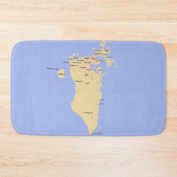 Item preview, detailed Bahrain map with roads and cities   خارطة دولة البحرين التفصيلية مع اهم المدن والطرق الرئيسية والثانوية  designed and sold by mashmosh.