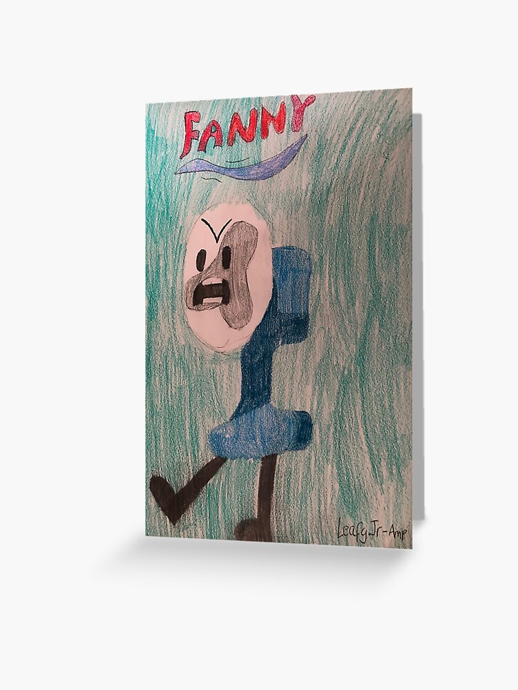 Fanny Battle For Dream Island Bfdi Greeting Card By Zparnell Redbubble