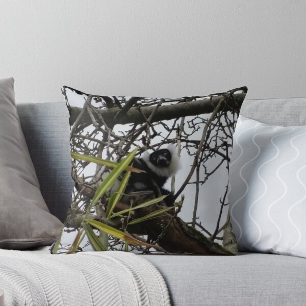 Item preview, Black & while Ruffed lemur designed and sold by DeeWishies.