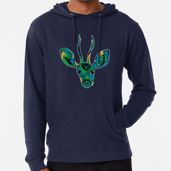 Chevreuil au troisième oeil Sweat à capuche léger
