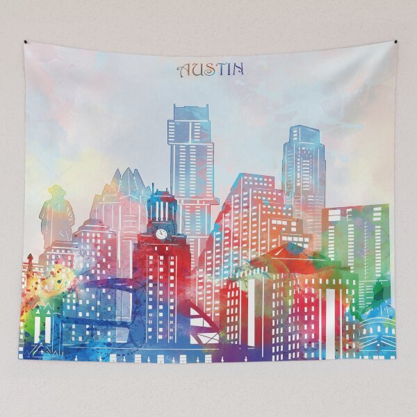 Item preview, austin skyline designed and sold by BekimART2.