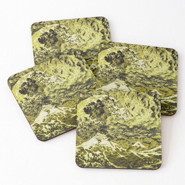 Item preview, Golden Wave of Kanagawa textura metálica designed and sold by Dator-Abstracts.