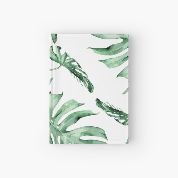 Monstera Pattern Green Hardcover Journal