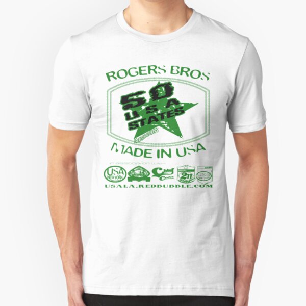 50 usa states by ian rogers Slim Fit T-Shirt