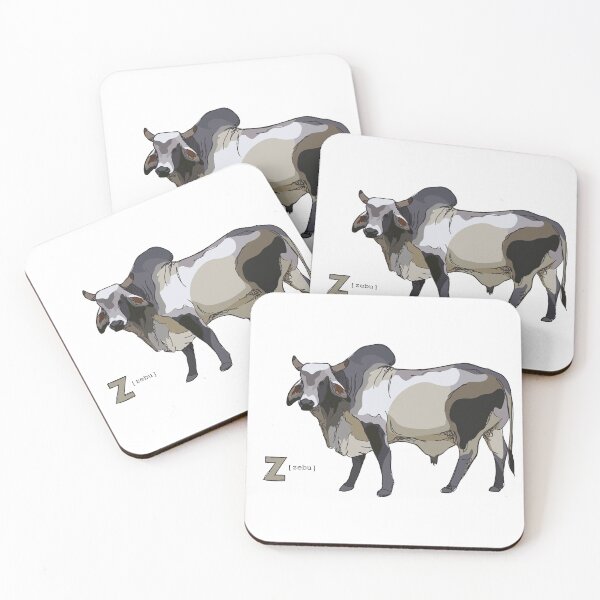 Item preview, Funky Animal Alphabet: Z is for Zebu designed and sold by abigailhausman.
