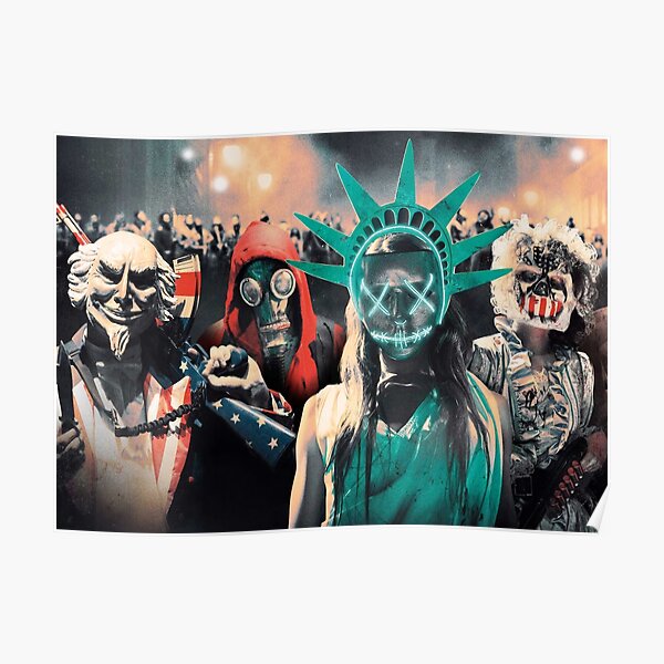 The Purge Posters Redbubble - the roblox purge
