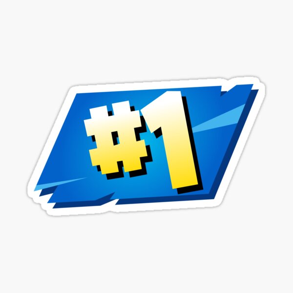 Fortnite No. 1 Victory Royale fnbr Glossy Sticker