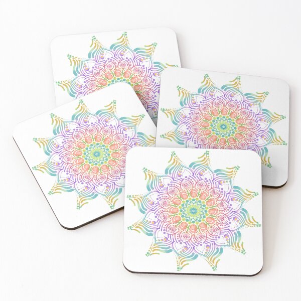 Item preview, Bright Pastels Mandala designed and sold by joyfuldots.