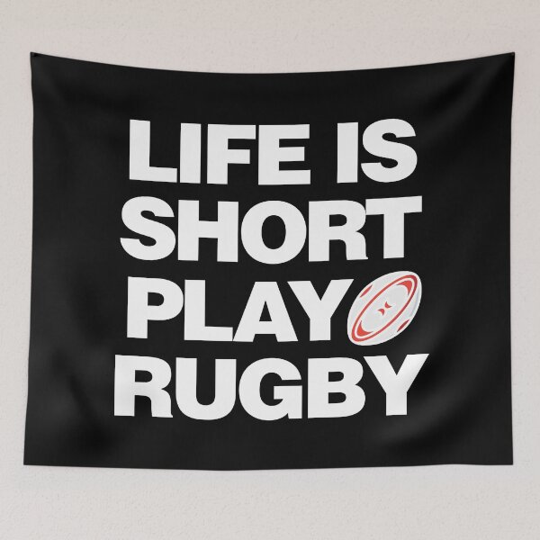 Item preview, Life is Short Play Rugby designed and sold by elhefe.