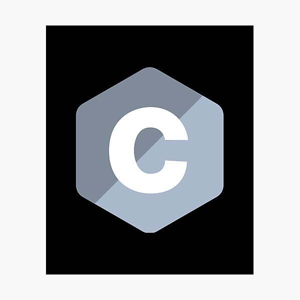 C Logo For C C Software Developer Photographic Print By Hellkni9ht Redbubble