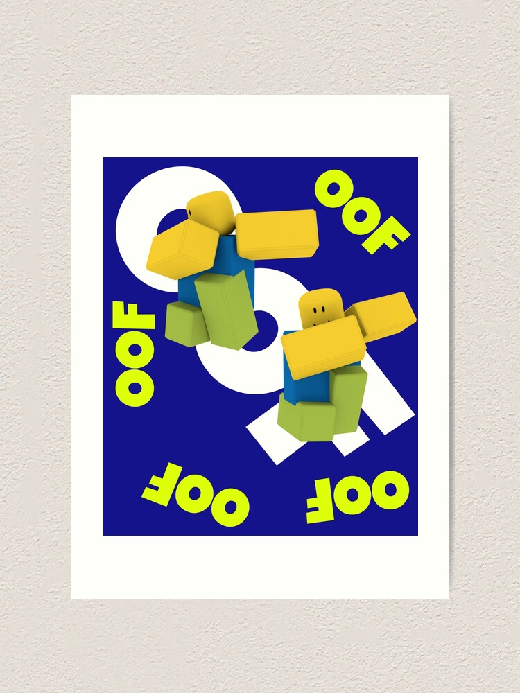 Oof Roblox Meme Dabbing Dancing Dab Noobs Gamer Boy Gift Idea Art Print By Smoothnoob Redbubble - stealing roblox items from noobs
