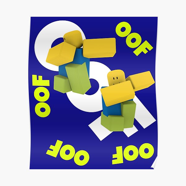 Oof Wall Art Redbubble - undertale oof roblox id