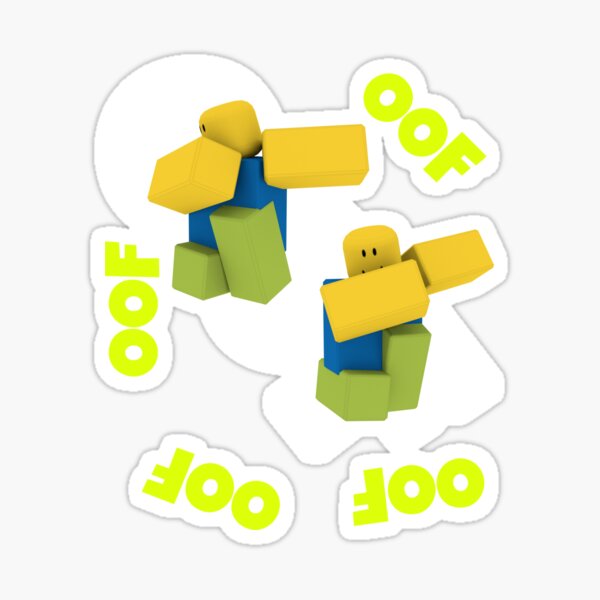 redbubble - roblox dabbing dancing dab noob meme gamer gift stickers pack