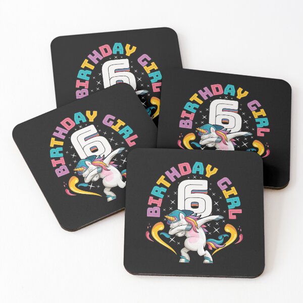 Item preview, Dabbing Unicorn Birthday Girl 6 Years Old designed and sold by Hananiah Merch.
