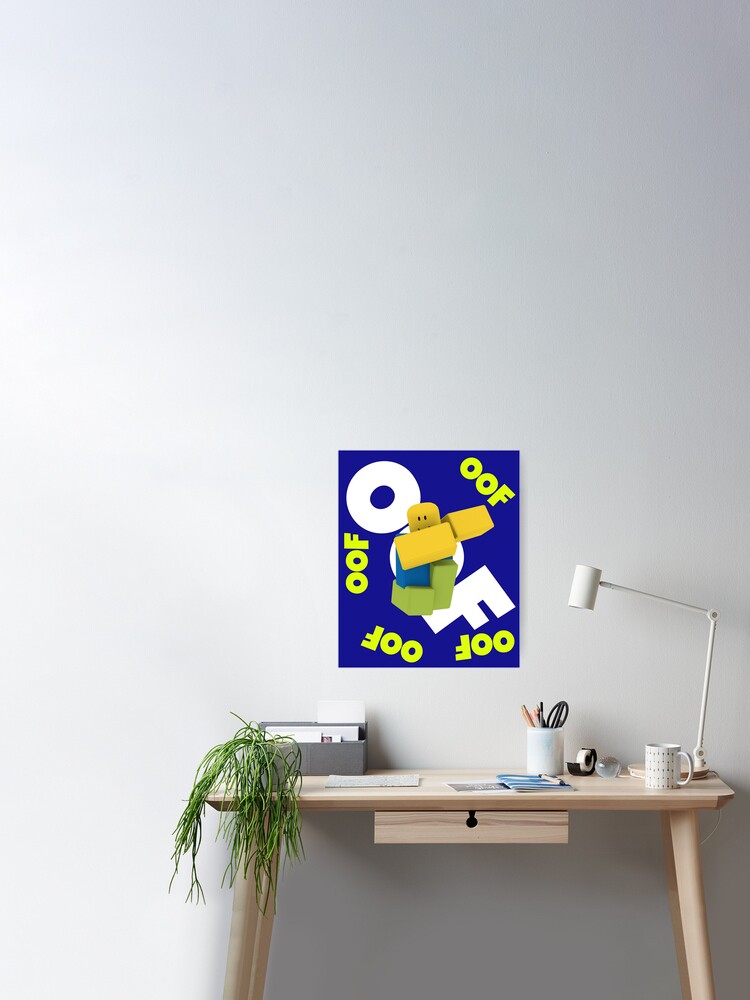 Oof Roblox Meme Dabbing Dancing Dab Noob Gamer Boy Gamer Girl Gift Idea Poster By Smoothnoob Redbubble - images of roblox noob dabing