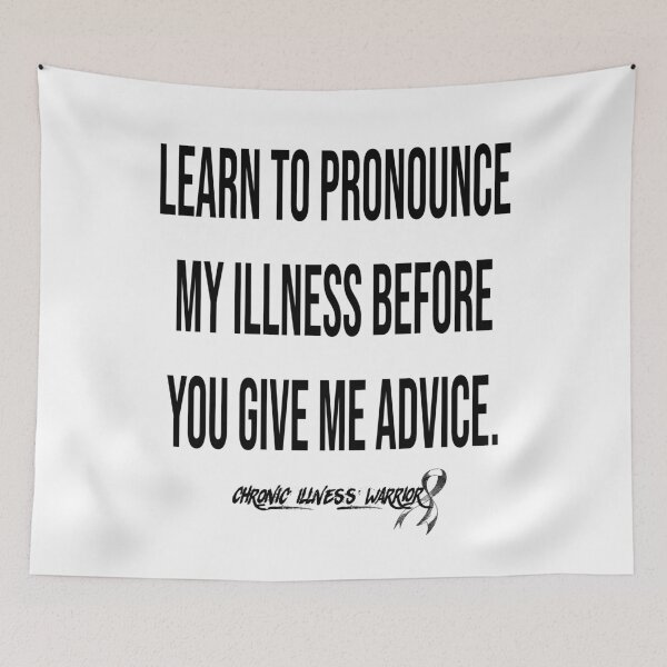 Item preview, "Learn to pronounce..." - Chronic illness warrior (black) designed and sold by spoonie-species.