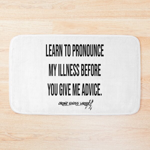 Item preview, "Learn to pronounce..." - Chronic illness warrior (black) designed and sold by spoonie-species.