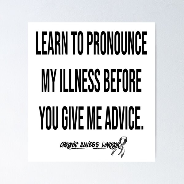 Item preview, "Learn to pronounce..." - Chronic illness warrior (black) designed and sold by spoonie-species.