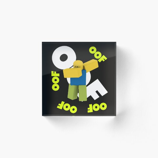 Oof Roblox Oof Noob Head Noob Acrylic Block By Zest Art Redbubble - oof noob head roblox creator challenge