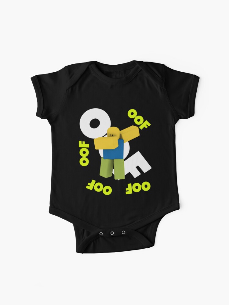 Roblox Oof Meme Dabbing Dancing Dab Noob Gamer Boy Gamer Girl Gift Idea Baby One Piece By Smoothnoob Redbubble - roblox character girl noob