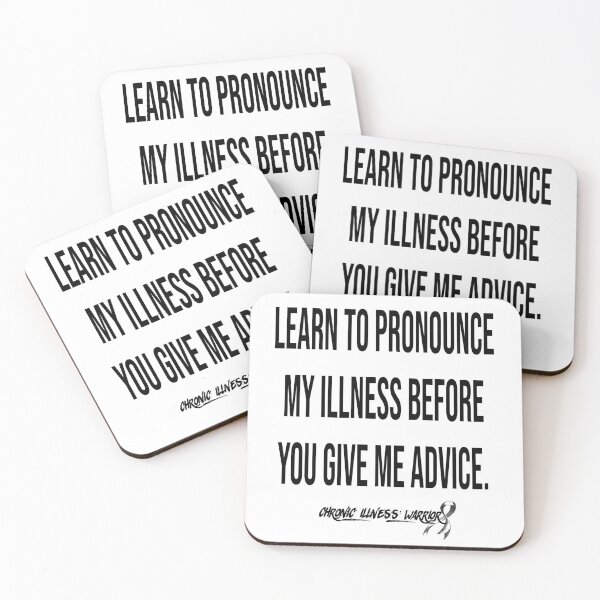 Item preview, "Learn to pronounce..." - Chronic illness warrior (black) designed and sold by spoonie-species.