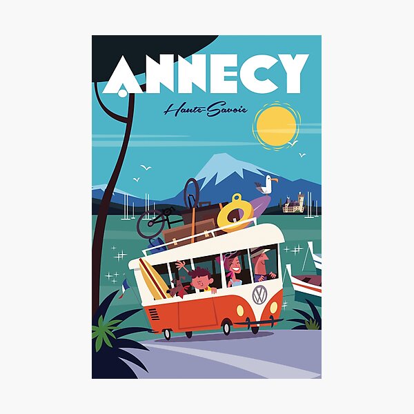 Annecy poster Photographic Print