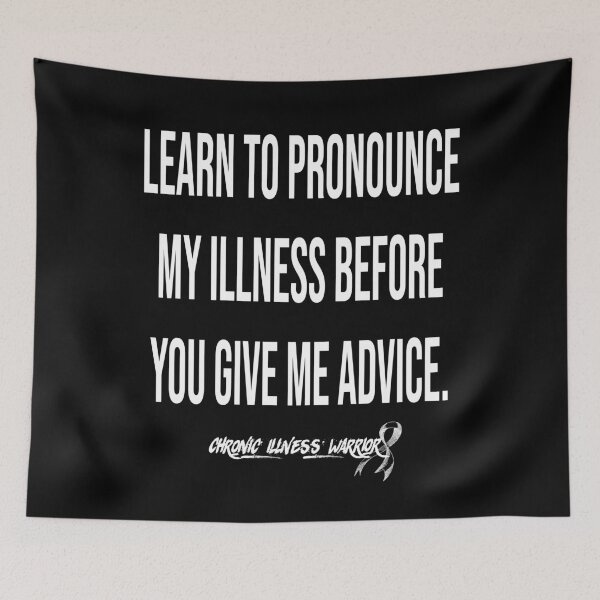 Item preview, "Learn to pronounce..." - Chronic illness warrior (white) designed and sold by spoonie-species.