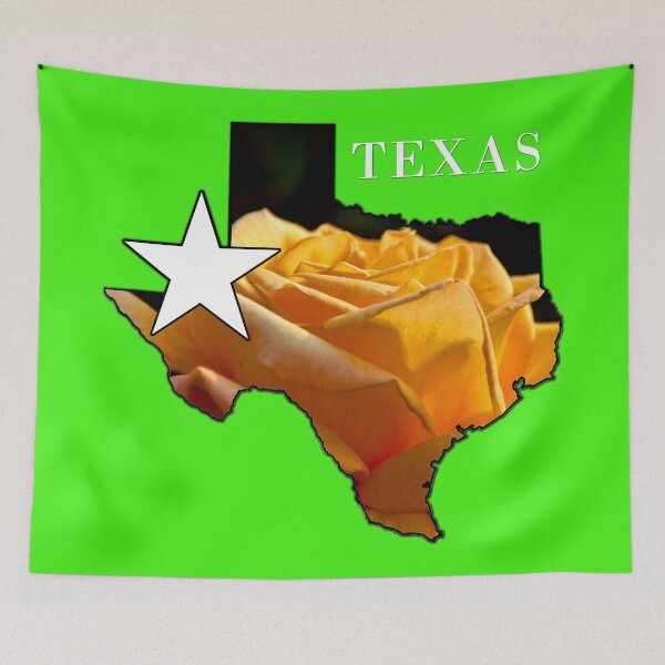 Item preview, Texas Map with Yellow Rose - Texas Pride designed and sold by Warren Paul Harris.