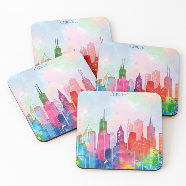Artikelvorschau, Chicago Skyline entworfen und verkauft von BekimART2.