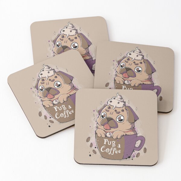 Item preview, Pug A Coffee designed and sold by xMorfina.